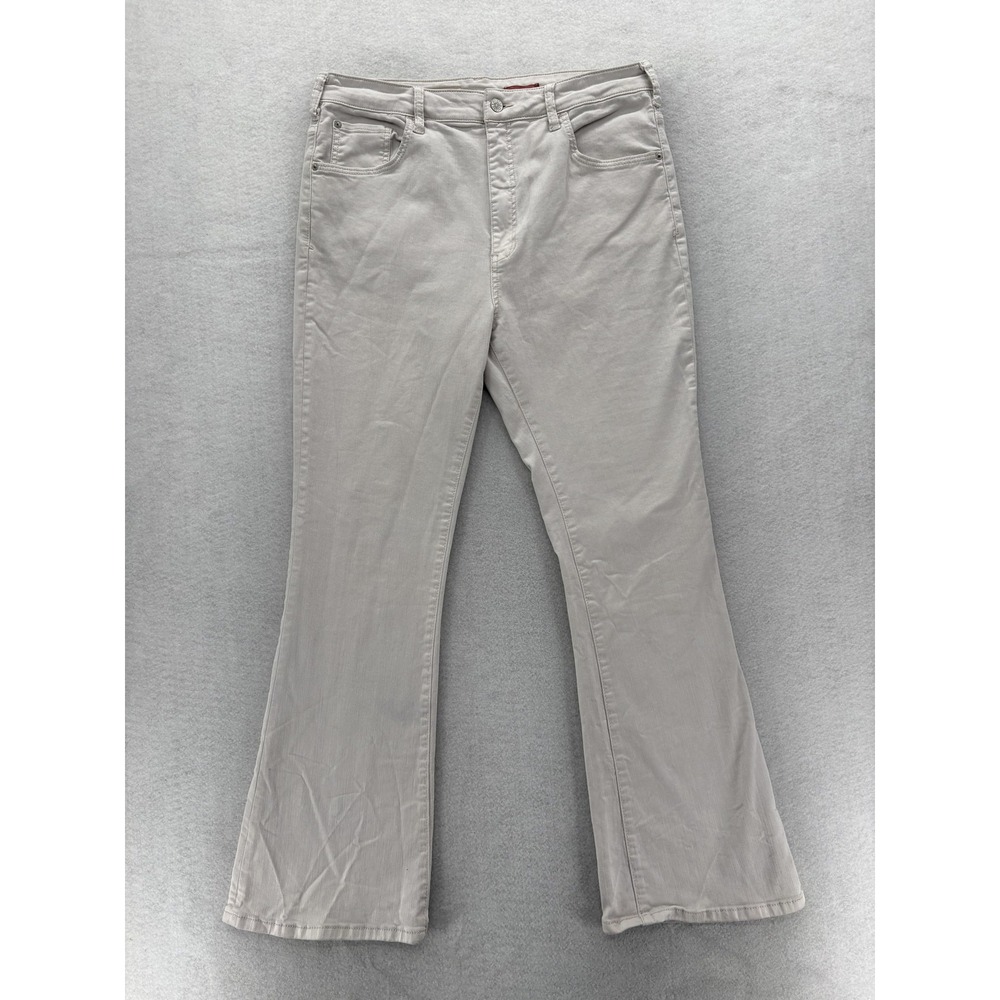 Pilcro Jeans Pants Womens 32 Beige The Icon Bootcut Stretch Denim Casual Boho